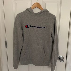 Youth Grey Champion Hoodie